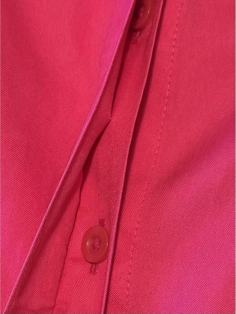 Chicos 3P No Iron Stain Shield Pink Button Up Shirt Blouse Women US Size 16/18P - Picture 8 of 8